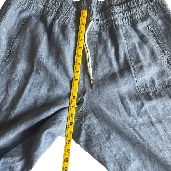 Athleta Women’s Plus Size 100% Linen Pull Up Pants Blue Size 22 - Picture 7 of 8